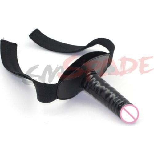 Thigh strap on dildo ,leg strap on for lesbian or gay, black dildo strap on harness on knee ,adjustable bondage restraints dildo