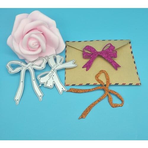 2 bow metal cutting die, paper crafts, scrapbook, cardboard, photo album, greeting card, DIY decoration