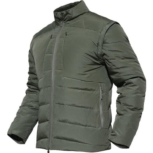 Outdoor Men Climbing Coat Duck Down Jacket Tactical Cotton Windbreak Waterproof Warm Winter -15 Dgree Fishing Hunting Clothes