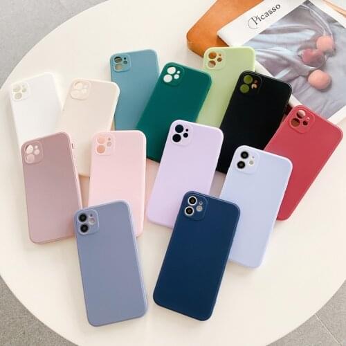 For iPhone 11 Pro Max XR XS X 8 7 6 Plus Cubic Lens Protect TPU Soft Case Cover