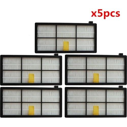 5 pieces Hepa filter brush kit for iRobot Roomba 800 900 series 870 880 980 Robot vacuum cleaner parts