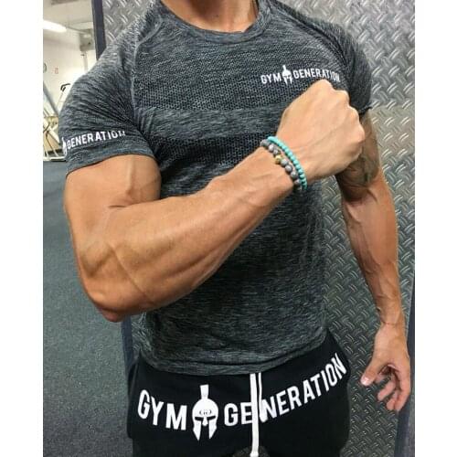 New Mens Compression Skinny T-shirt Gyms Fitness Bodybuilding t shirt Male Summer Casual Jogger Workout Tee Tops Brand Clothing