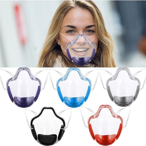 PC lip language mask face mask ultra clear transparent protective isolation mask goggles mask