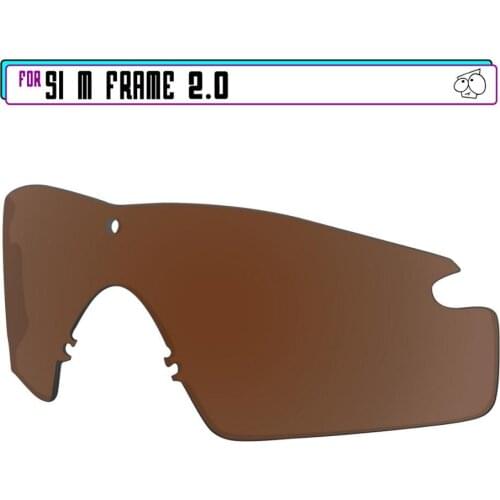 EZReplace Polarized Replacement Lenses for - Oakley Si M Frame 2.0 Sunglasses - Brown