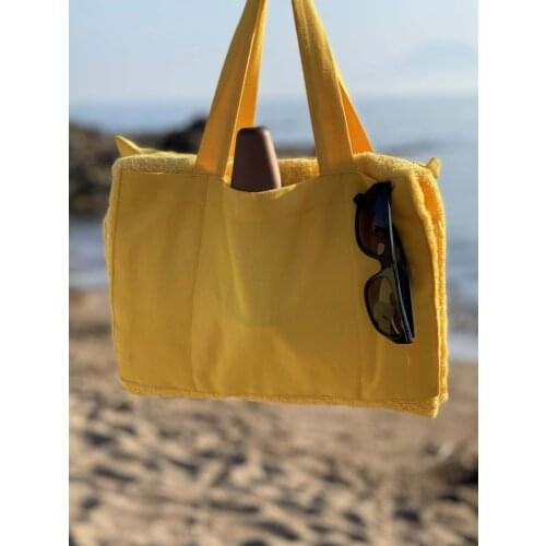 Bag Portable Ultra Lightweight Breathable Compartment Yellow Beach Towel Camping Hiking Swimming Summer
