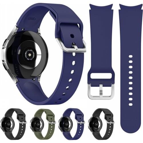 Silicone Strap Watchband for Samsung Galaxy Watch 4 44/40mm Smartwatch Bracelet Watch Band for Galaxy Watch 4 Classic 46mm 42mm