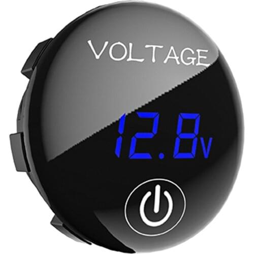Universal Digital Display Voltmeter Waterproof Voltage Meter LED for DC 5V-48V Car Motorcycle Auto Truck Marine