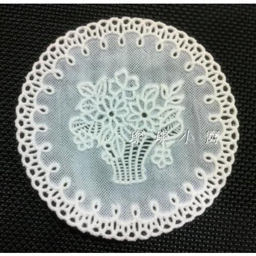 YJ-310-1 white Diameter 10cm PVC Mat for plate bowl table hotel dining cushion ashtray vase Place mats/Heat-insulated Waterproof