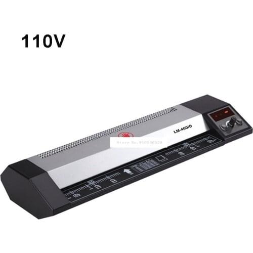 110V 700W Photo Paper A2 A3 A4 Laminating Film Machine Cold/Hot Laminator Coating Speed 500mm Max Width 460mm LM-460ID-A2