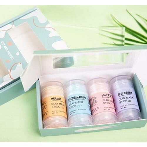 2/3/4/6 Pcs Clay Mask Stick Purifying Facial Masks Set Skin Detoxifying Deep Clean Pores Oil Control Blackhead Removal