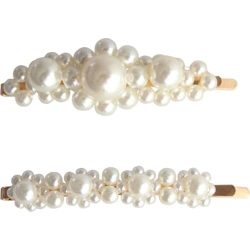 2019 New Japanese and Korean style girl imitation pearls Fashion Personality Hairpin