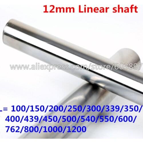 4pcs D12mm Shaft L 750/762/800mm linear shaft LM Shaft diameter long for LM12UU 12mm linear ball bearing linear smooth rod 3D