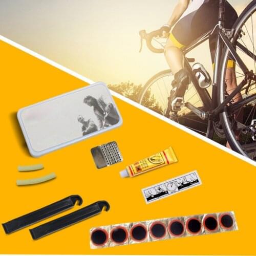 48PCS 25mm Round/Square Rubber Bicycle Tire Patch Cycle Repair Tools Cycling Bike Tire Tyre Inner Tube Puncture Repair Tool