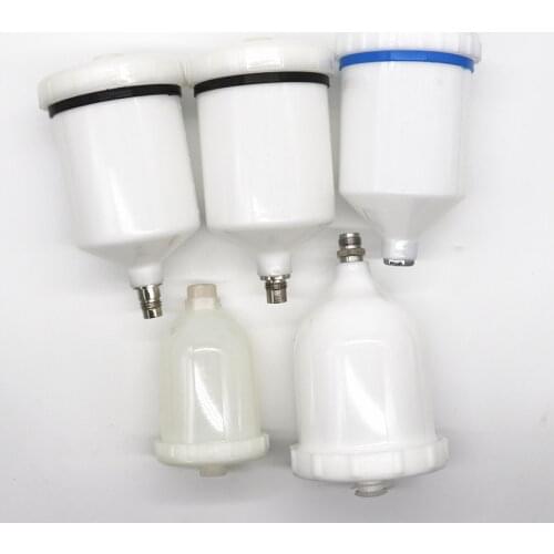 Air Spray Gun Tank Spray Gun Cup 1pcs Plastic Sprayer Cup White Spray Paint Cup Pot GTI PRO Cup Spray Gun Cup Replacement Pot