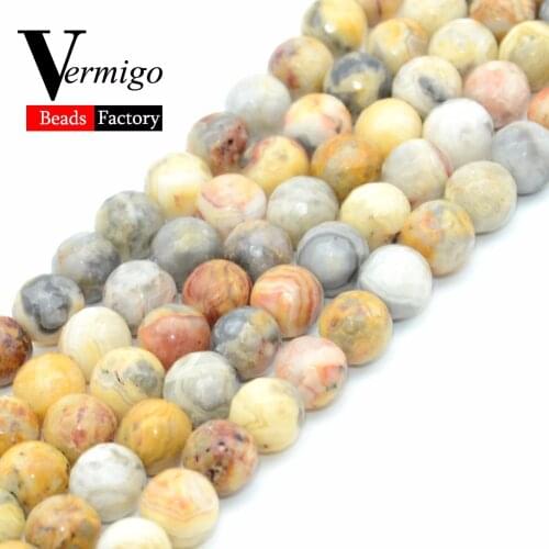 Natural Stone Beads Faceted Crazy Agates Onyx Spacer Beads For Jewelry Making Diy Bracelet Necklace 4 6 8 10mm Pick Size 15"
