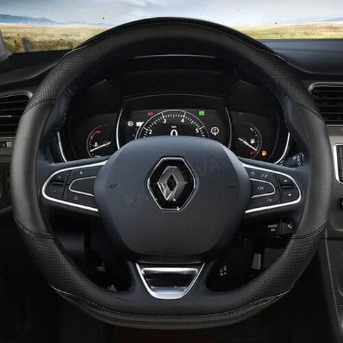 Steering Wheel Cover for Renault Scenic Clio Laguna 2 3 4 5 Kangoo Fluence Megane Trafic Talisman Twingo Kaptur Car Accessories