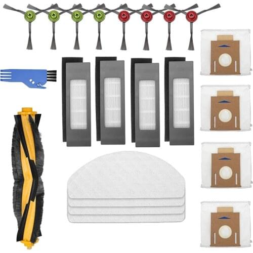 Hot TOD-Accessory Kit Brush Filters Mop Cloth Replacement for Ecovacs DEEBOT OZMO T8 AIVI T8 Max T8 Robot Vacuum Cleaner