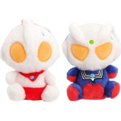 13CM Kawaii Anime Ultraman Plush Toy Tiga Ultraman Zero Ultraman Stuffed Soft Toy Plush Toy Doll Childrens Birthday Gift