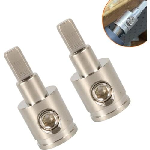 Gauge Wire Reducing Adapter Terminal 1/0 to 4 GA AWG Brass Nickel Set Screw 2pcs