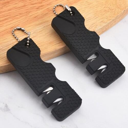 Ceramic Multipurpose Keychain Whetstone Carbide Knife Pocket Diamond Tool Scissor Sharpen Fish Sharpener