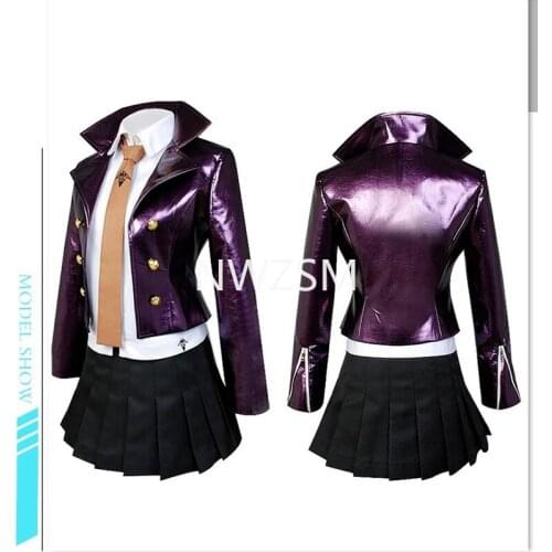 Anime Danganronpa Kirigiri Kyouko Full Set Cosplay Costume Dangan-Ronpa Trigger Happy Havoc Uniform