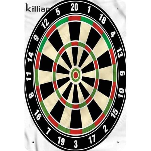 Darts Beer Metal Plaque Game Room Metal Painting Decor Drink Bar Metal Plate Wall Art Target Club Metal Poster Decoration
