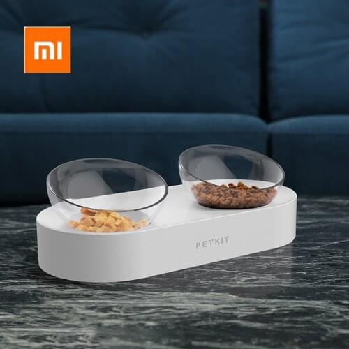 Xiaomi PETKIT Pet Bowl Feeding Dishes Adjustable Double Feeder Bowls Water Cup Cat Bowls Drinking Bowl Plastic / Stainless Steel