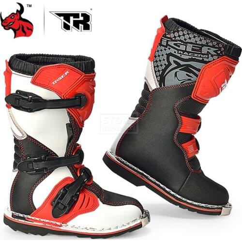 Kids Motorcycle Shoes Anti-Fall Non-slip For Chilren Motocross Riding Racing Off-Road Boots Men Motorcycle Boots Size 34-37