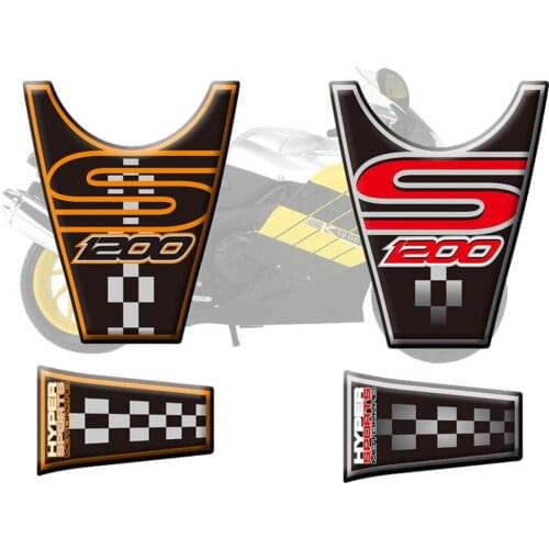 Motorcycle 3D Fuel Tank Pad Protective Stickers Decals For BMW K1200S 2004 2005 2006 2007 2008