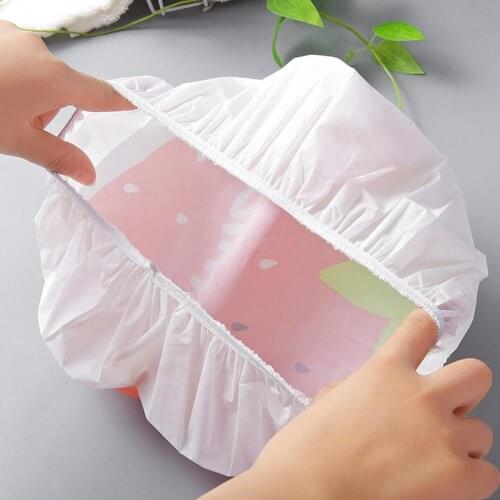 Cute Women Cartoon Fruit Pattern Waterproof Shower Cap for Adults Women Kitchen Bathroom