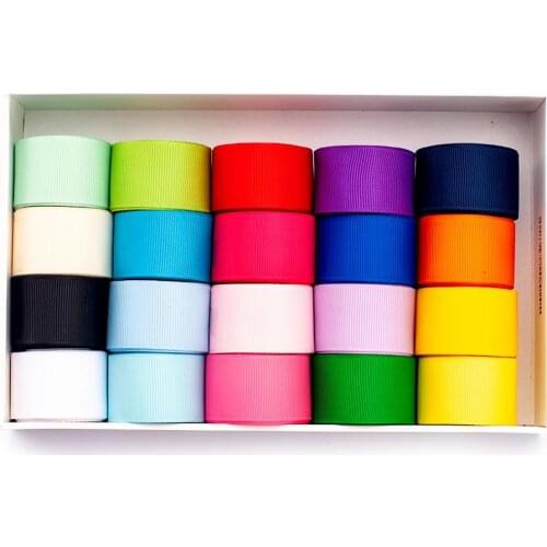 Radom 5*1/10*1/ 20*1 Yards 25mm Grosgrain Ribbon for Crafts Party Accessories DIY Material