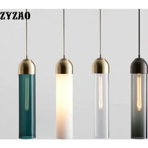 Nordic Creative Simple Restaurant Glass Pendant Lights Bedroom Cafe Dining Room Kitchen Hanging Lamps Designer Modern Hanglamp