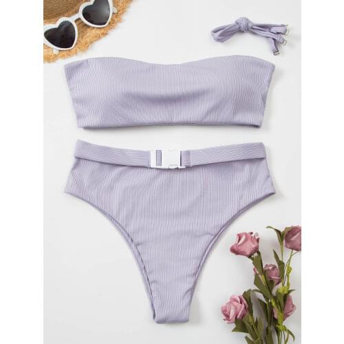 swim CyxWzy Striped Swimwear