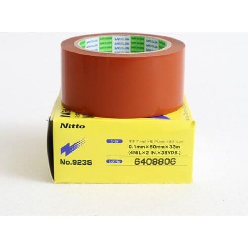 T0.10mm*W50mm*L33m Orange NITTO 923S Nitto Tape PTFE Nitoflon Adhesive Heat Resistance Tape Japan Original