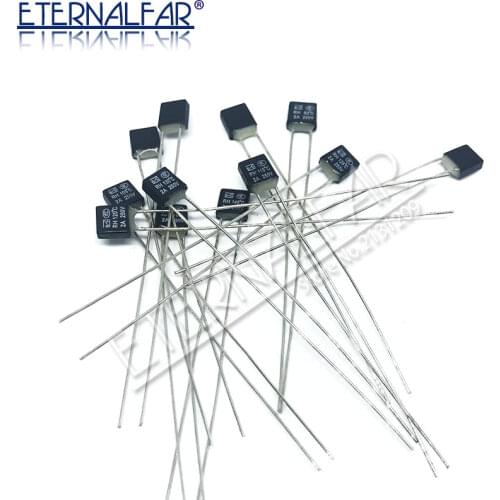 Black Square Fan Motor 2A 250V Thermal fuse LED Fues 92 95 105 110 115 120 125 130 135 140 145 150 degree Temperature Switches