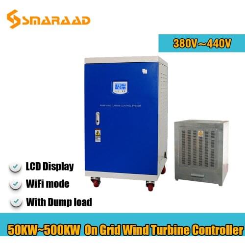 High Efficiency 380V 440V 50KW 100KW 200KW 500KW Waterproof Wind Turbines Generator Charge Controller Regulator With Dump load