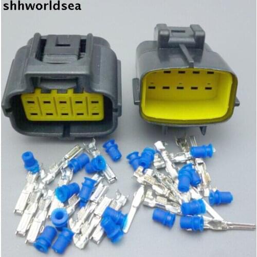 Worldgolden 5/30/100sets/lot Waterproof 10 1.8mm Pin Electrical Wire Connector Plug AWG Car Motorcycle Marine