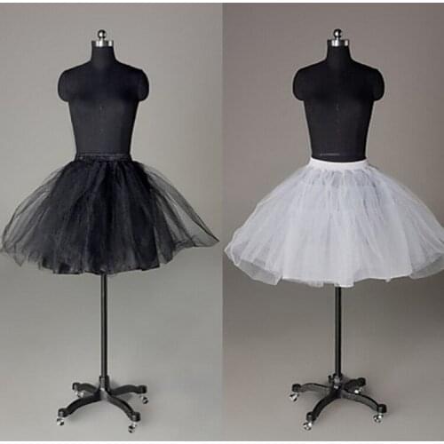 Girls Women White Black 3 Layers Petticoat #5
