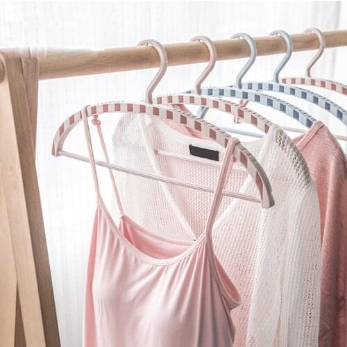 10pcs/lot 40cm/43cm arc-shaped plastic anti-skid clothes rack, multi-functional adult household clothes hanger