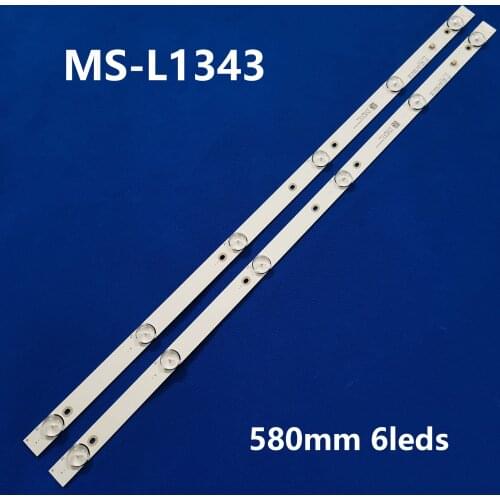 10pcs/lot 580mm LED Backlight strip 6 lamps For Tv JL.D32061330-081AS-M FZD-03 E348124 MS-L1343 L2202 L1074 32LES78T2W