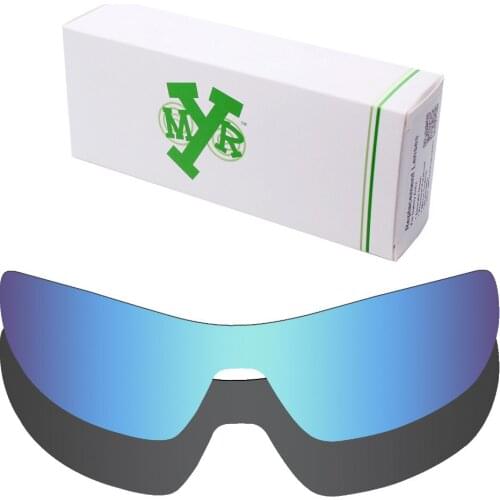 2 Pieces Mryok POLARIZED Replacement Lenses for Oakley Offshoot Sunglasses Lens Stealth Black & Ice Blue