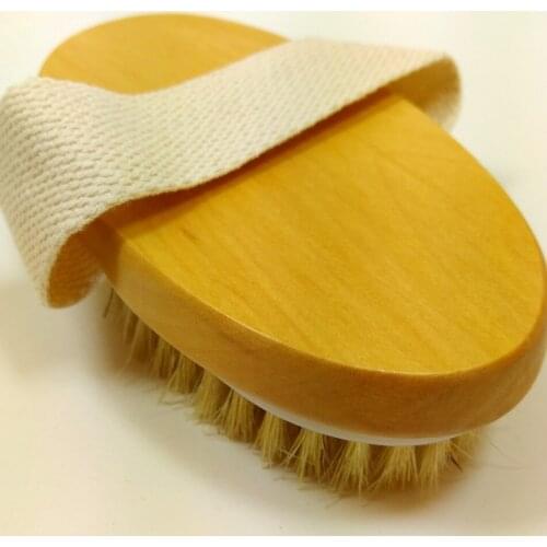 200PCS Elliptical handle bath brushes for children Bristle bath brush bath brush through Meridian rub back bath brush