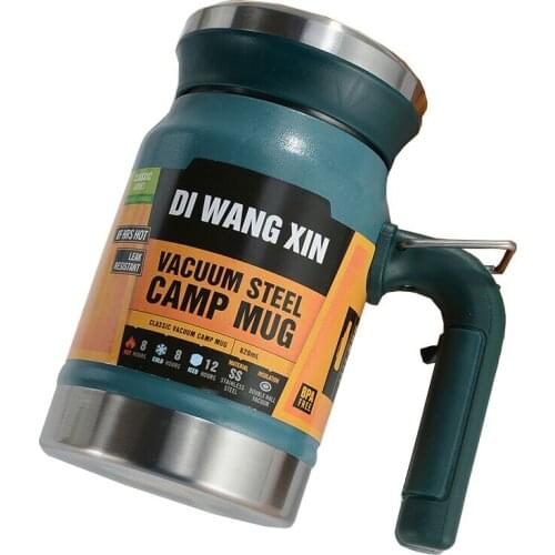 Water bottle Stainless steel vacuum flask tea cup filter double-layer office teacup mug with handle tumbler coffee mug Handgrip