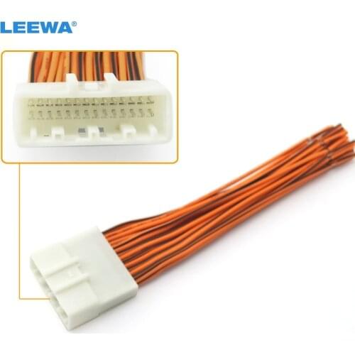 LEEWA Car Radio Stereo Wiring Harness Adapter Plug For Subaru 14-present Legacy Touring/Impreza Wagon/Levorg Aftermarket Stereo