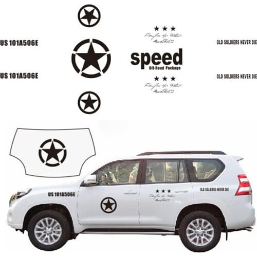 Car Sticker Decals Vinyl Classic Black Suv Graphic Body Speed Pentagram Diy