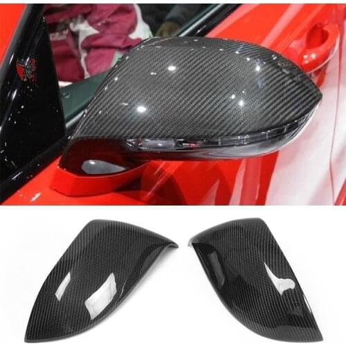 Carbon Fiber Car Mirror Caps Covers For Audi A7 S7 S Line RS7 Hatchback 4 Door 11-17 Rearview Mirror Covers without Side Assist