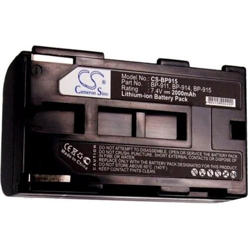 CameronSino for CANON C2 DM-MV1 DM-MV10 E1 E2 E30 ES6000 ES65 FV1 G10 G1000 G10Hi V420 V500 V72 XL H1A BP-911 battery