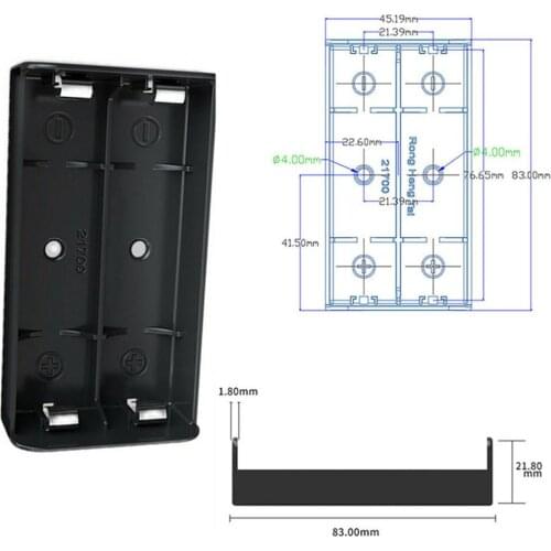DIY Battery Cases 21700 Battery Holder 21700 Battery Storage Box For 1/2/3/4 Slot Rechargeable Battery Essential for DIY users