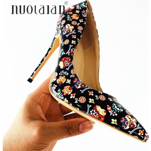 Black Patent Leather Women Pumps Sexy Stiletto High Heels Spring Wedding Party Woman Shoes sapato feminino