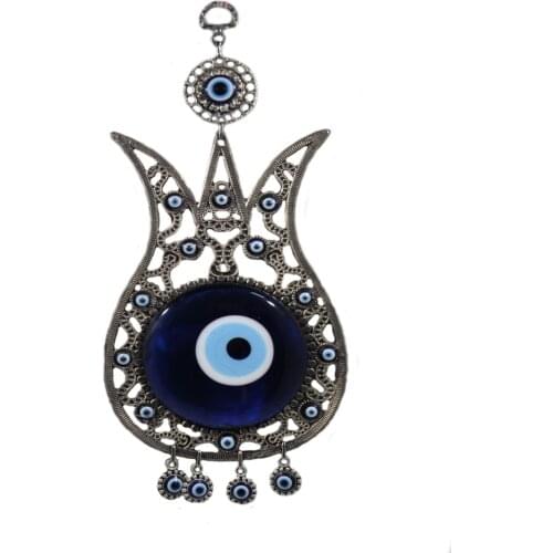 Flower Figured Evil Eye Bead Wall Ornament